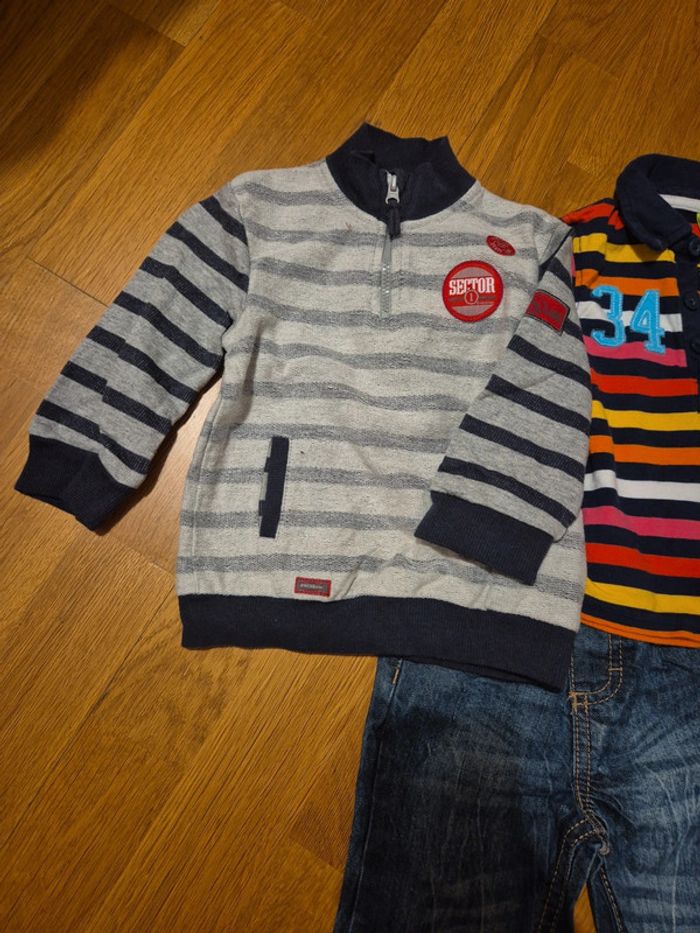 Ensemble orchestra 2 haut et 1 jeans taille 6 mois - photo numéro 4