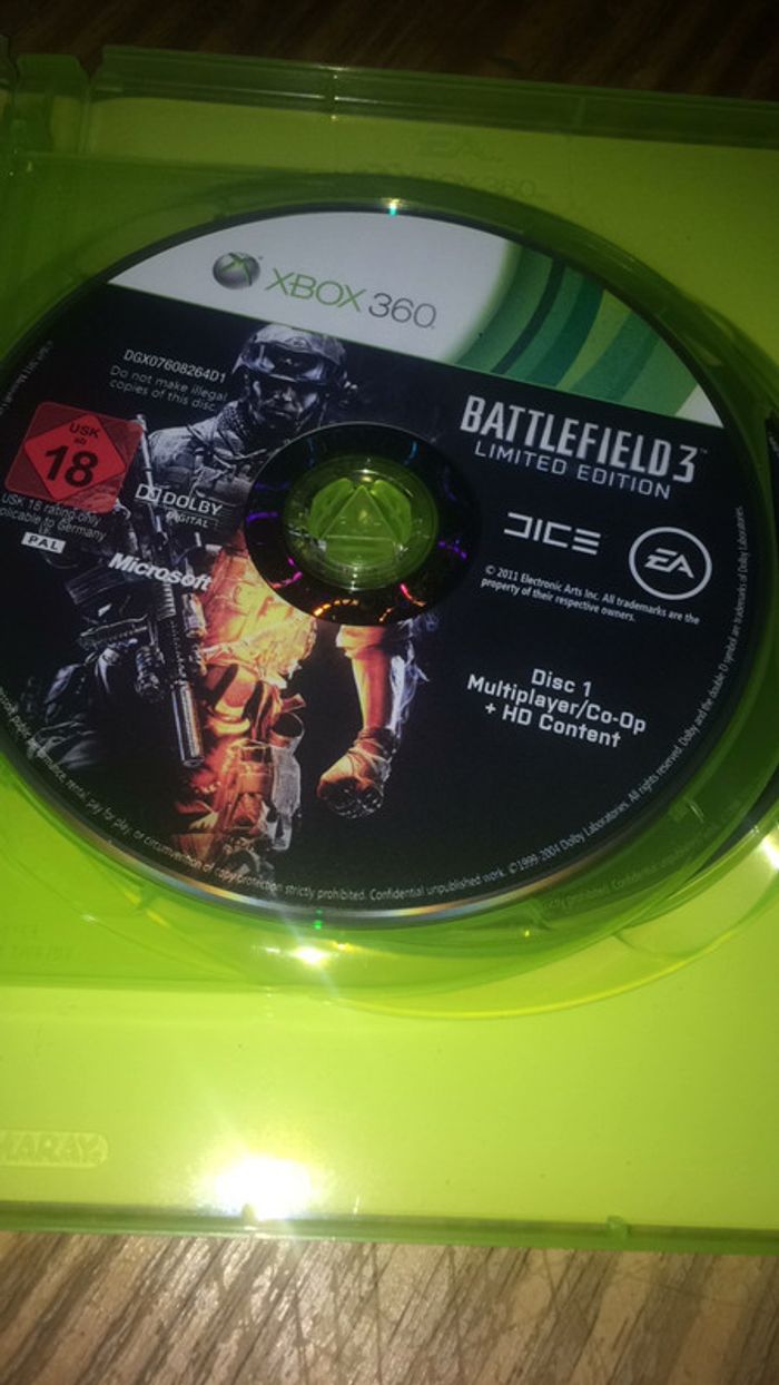 Jeu Xbox 360 battlefield 3 édition limite - photo numéro 3