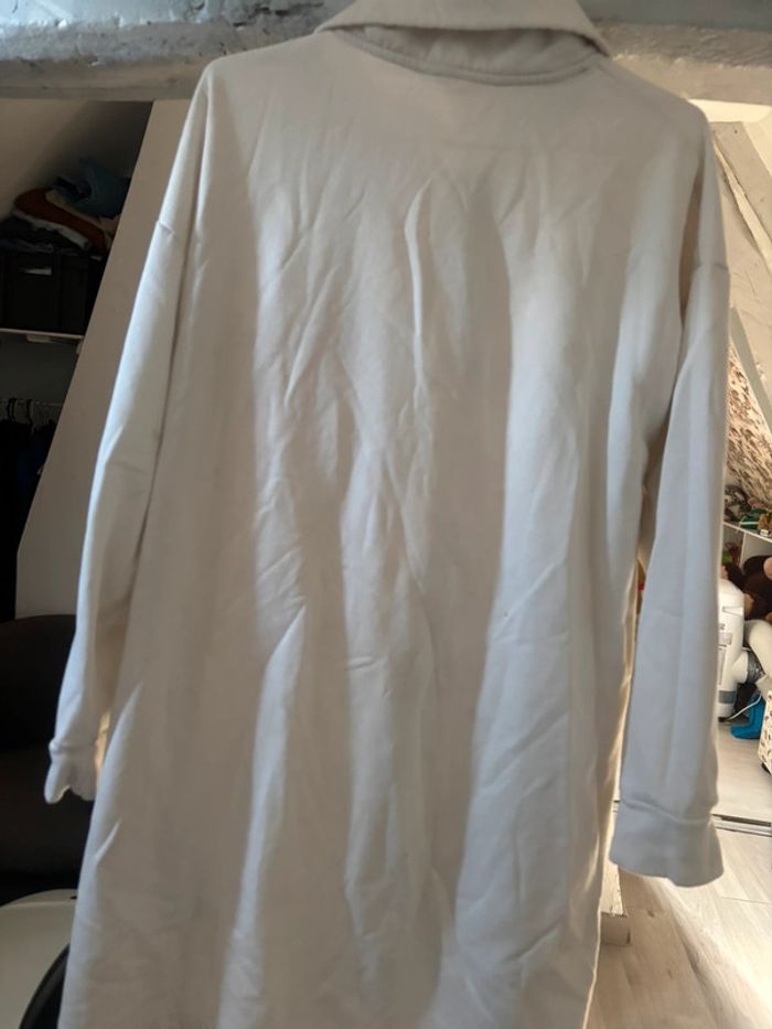 Robe pull longue blanc H&M XL - photo numéro 5