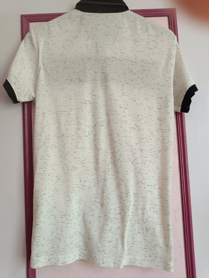 Polo écru noir " Blvck" en T.L - photo numéro 15