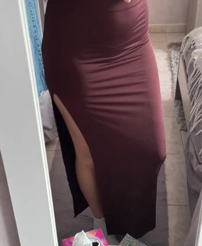 Ensemble bordeaux Bershka - photo numéro 2