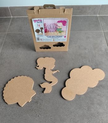 Formes 3D en bois à décorer