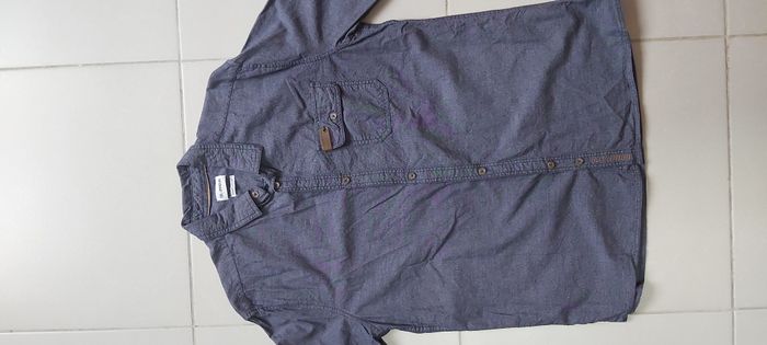 Chemise manche longue coupe droite trappeur M - photo numéro 2