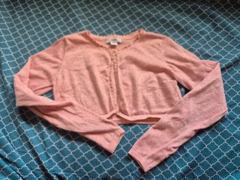 Boléro/gilet court pailleté