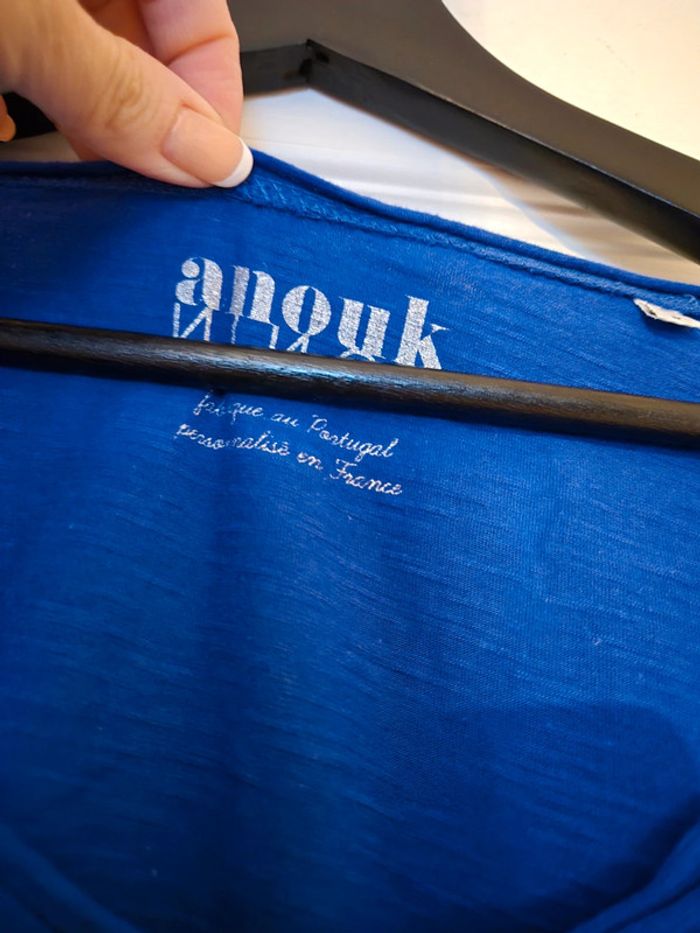 Tee-shirt bleu avec inscriptions Chatellaillon L - photo numéro 3