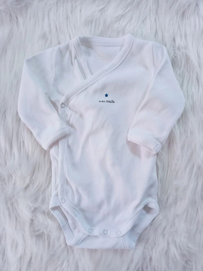 Body blanc "Mon étoile"- 3mois -60cm N*0299