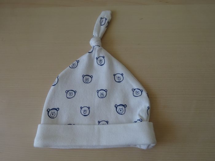 Bonnet naissance bébé ours - photo numéro 2