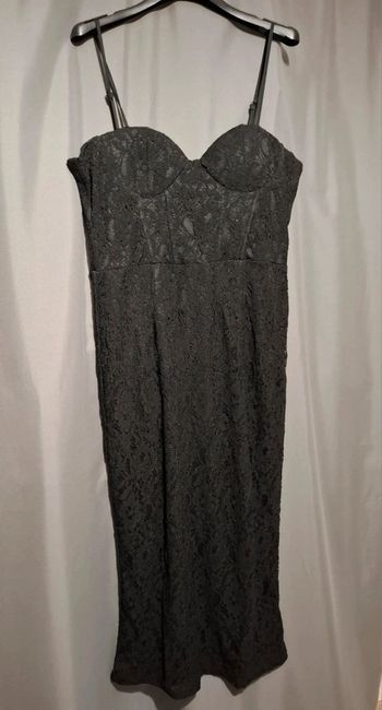 Robe noire dentelle Boohoo T44 Neuve
