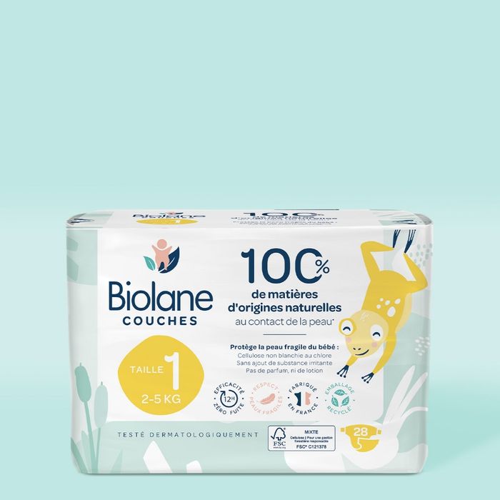 3 paquets de couche biolane