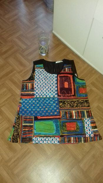 Top imprimé et dos en voiles