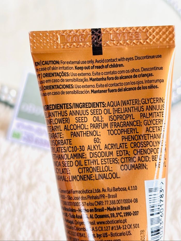 Mini loção refirmante Corporal Nativa Quinoa Oboticario - photo numéro 3