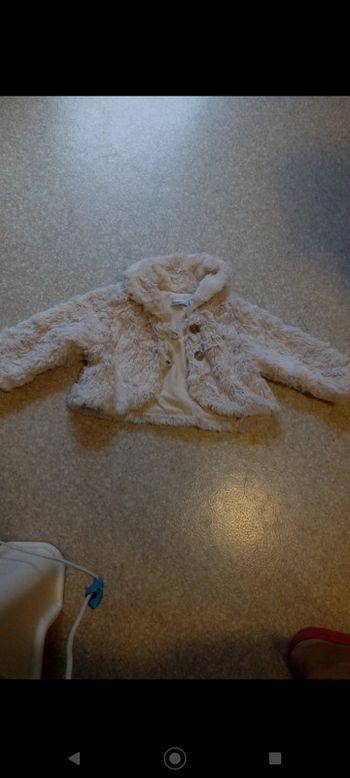 Gilet épais/ manteau beige neuf Catimini