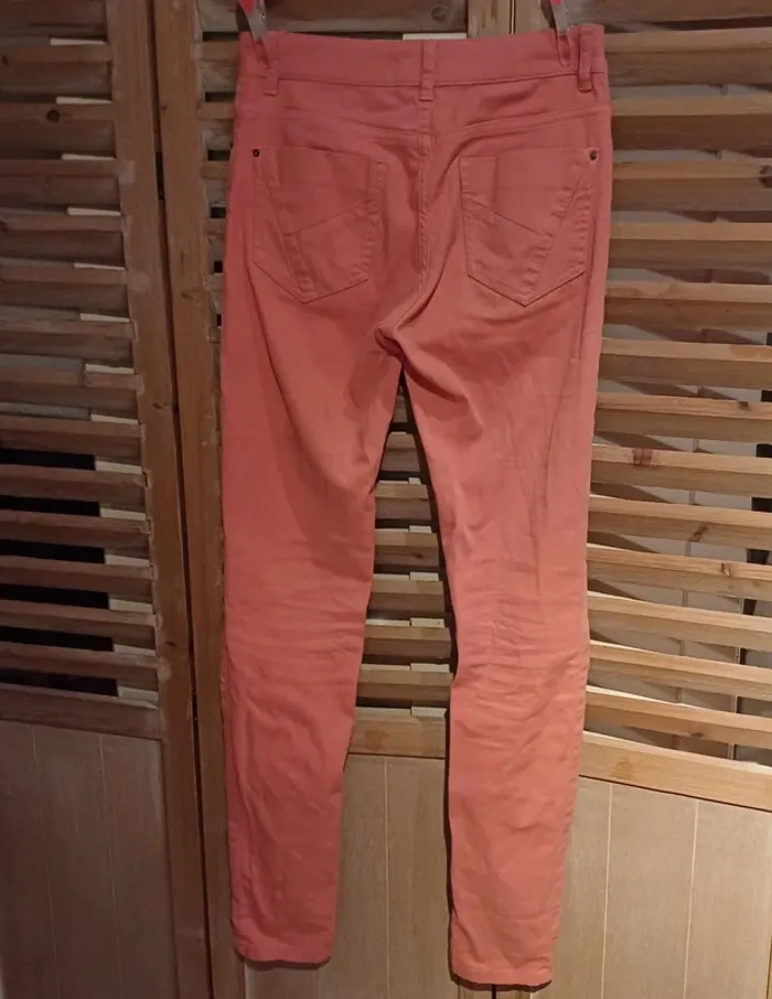 Pantalon jeans rose femme taille 36 , Kookai - photo numéro 2