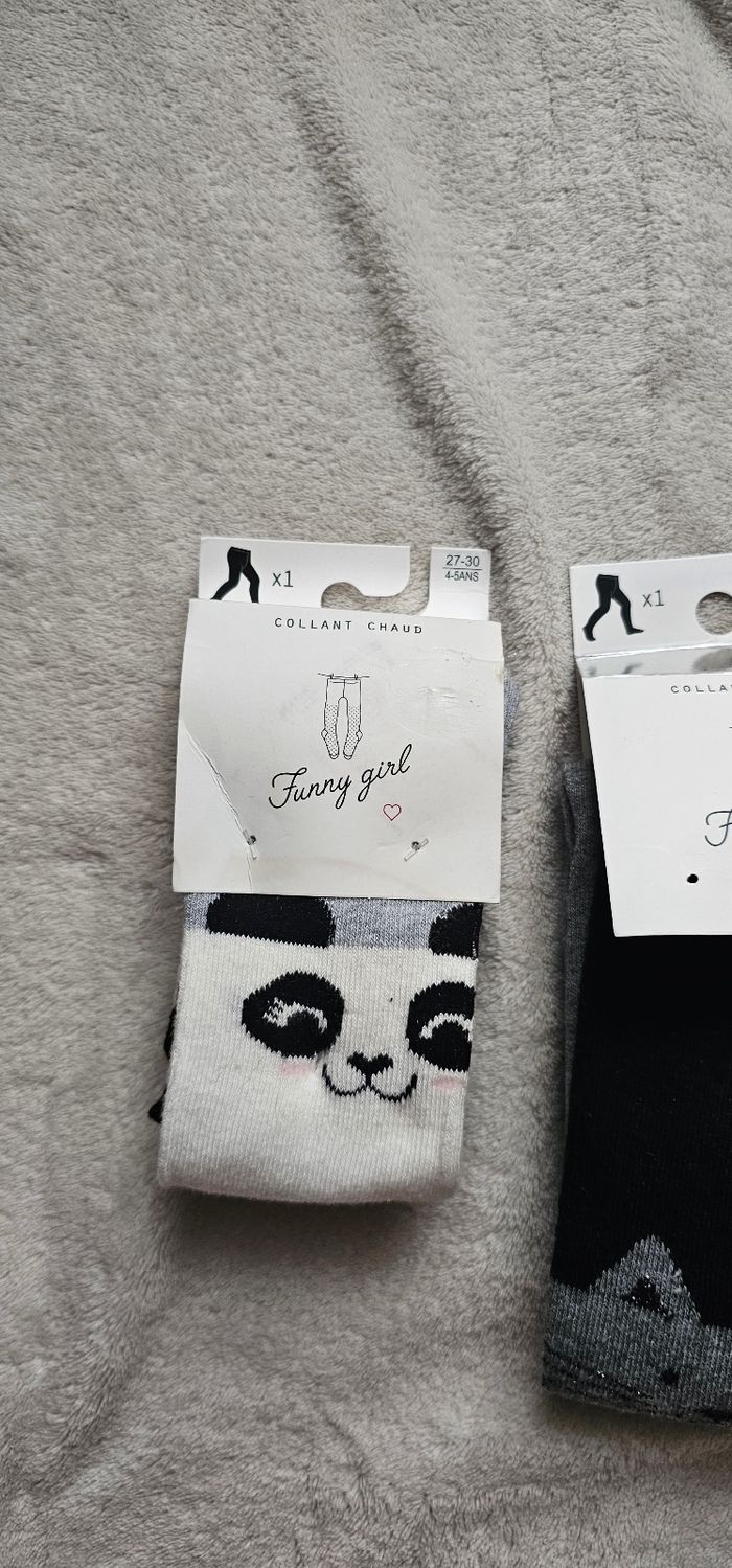 Lot de 2 collants chauds fille – Neufs, taille 4-5 ans - photo numéro 6