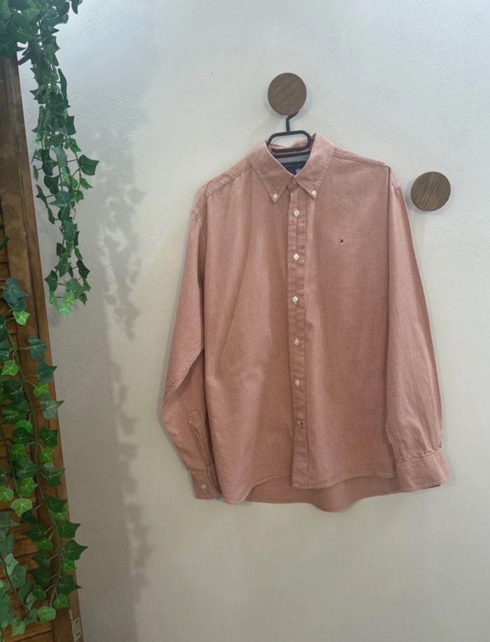 Chemise à carreaux rouge et blanc tommy Hilfiger