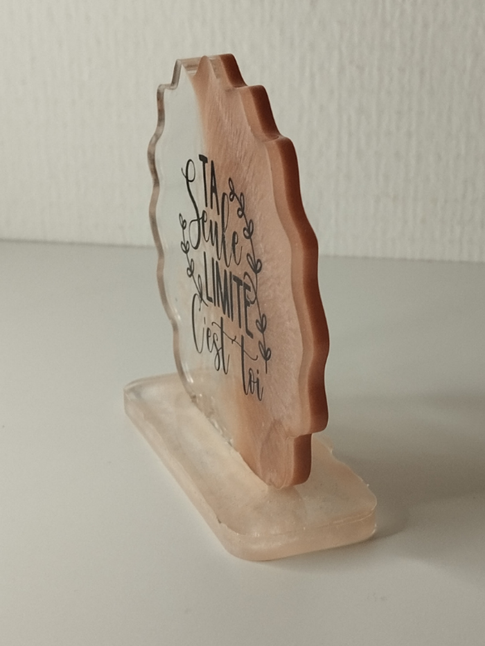 idée cadeau ornement bureau coiffeuse couvre tasse en résine abr031 - photo numéro 3