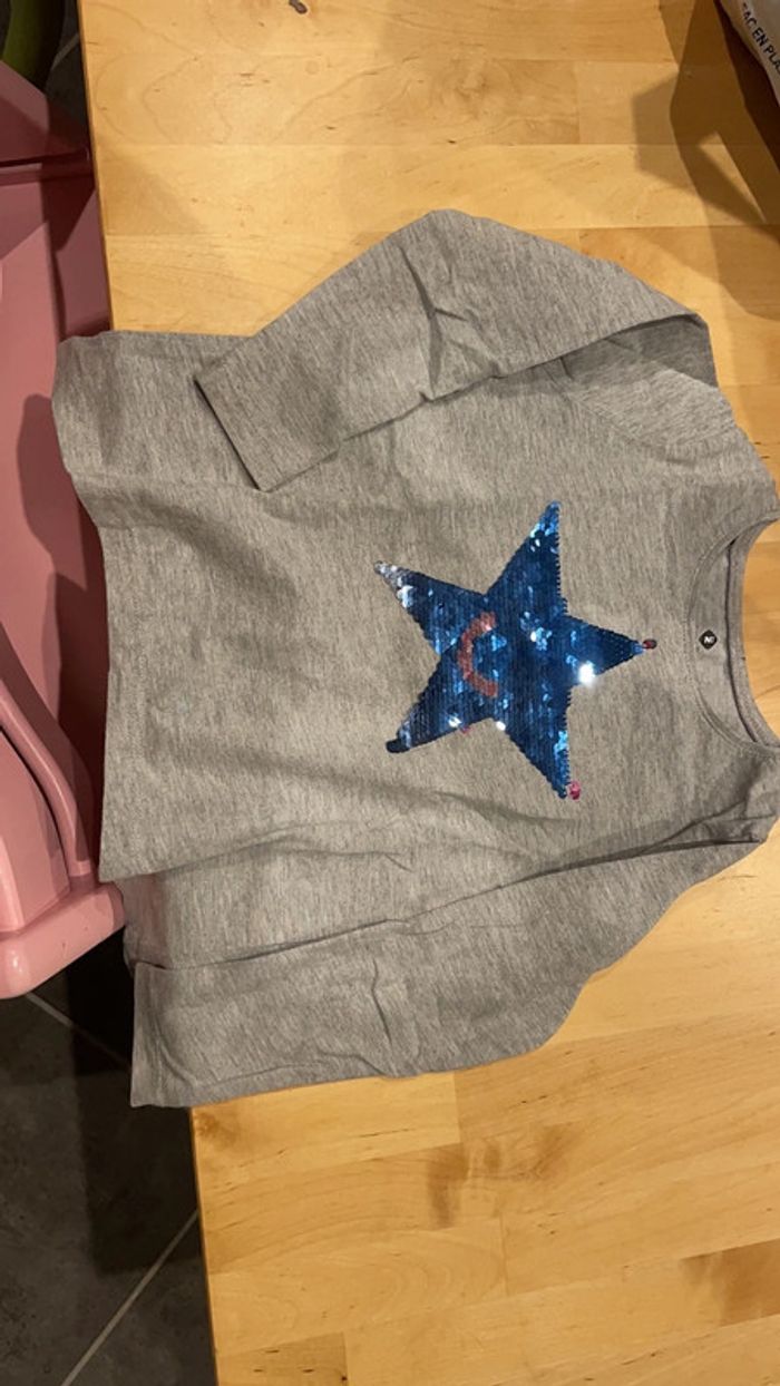 Tee shirt à sequins réversibles Z