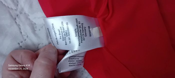 Robe chic rouge décolleté V femme 42 bon prix collection - photo numéro 20