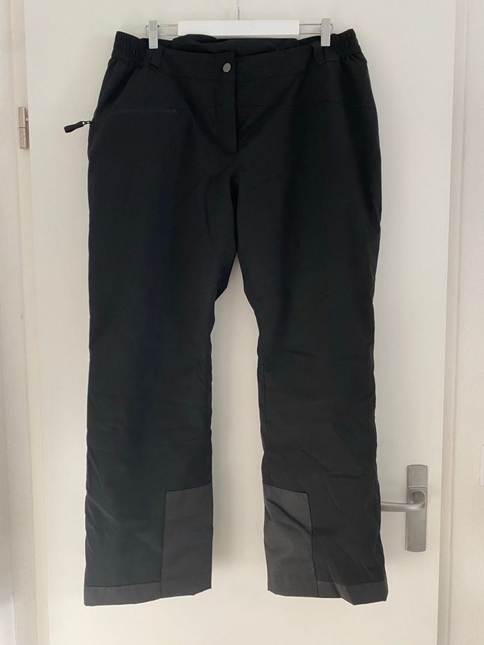 Pantalon de ski et snowboard chaud et confortable femme, ski 100 noir