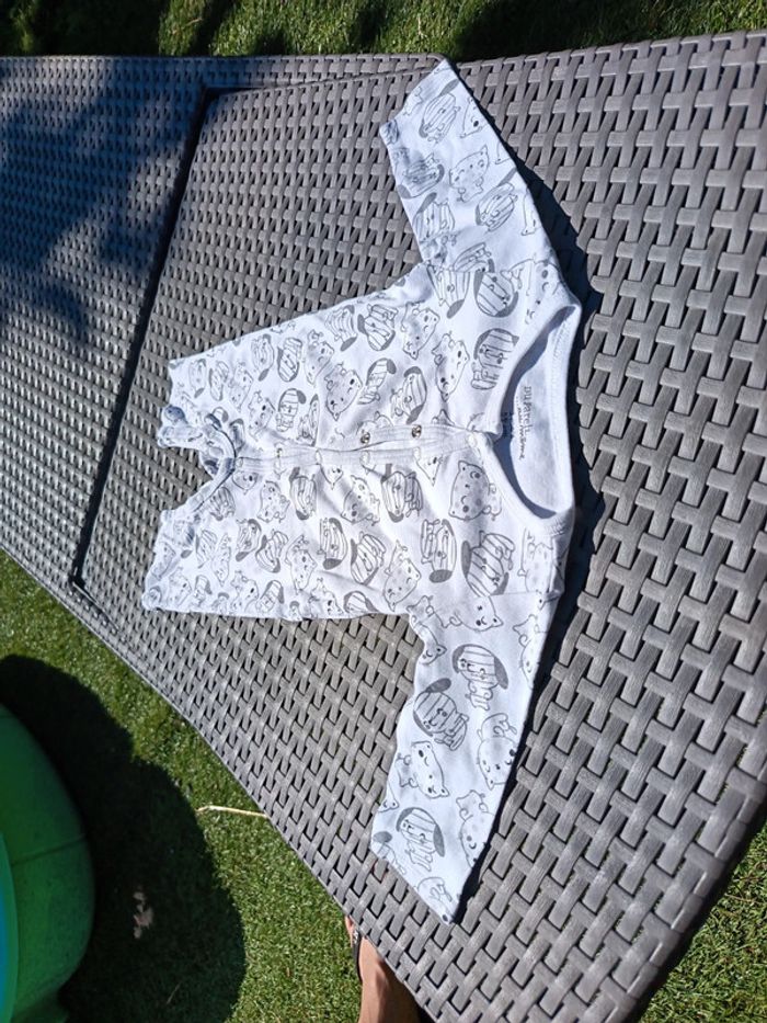 Combinaison pyjama grenouillère sans pied bébé 3 mois 59 cm du pareil au même - photo numéro 6