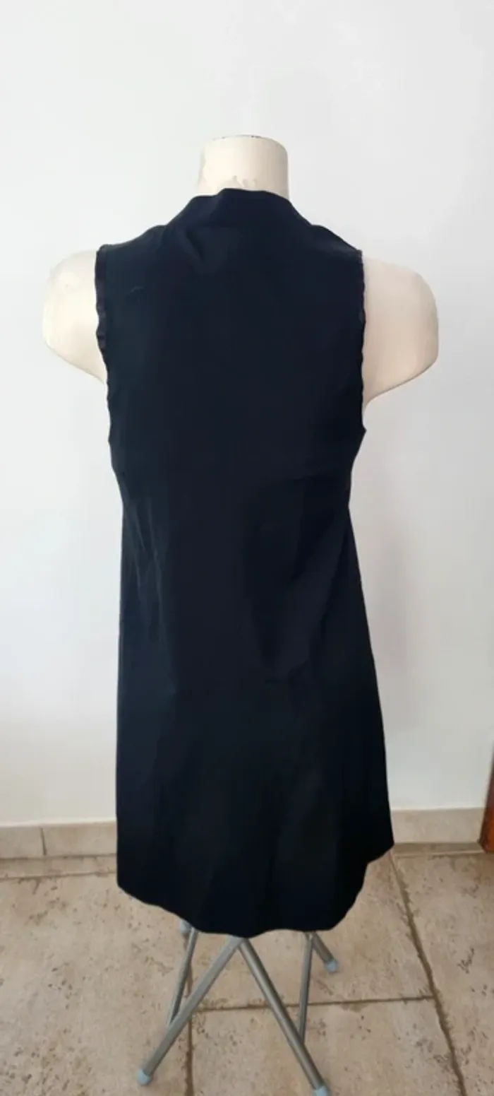 Robe courte noire laine soie patrizia pepe 40 - photo numéro 4