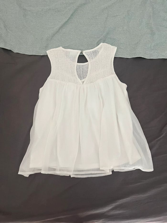 Top Blouse Blanc Vero Moda XS - photo numéro 2