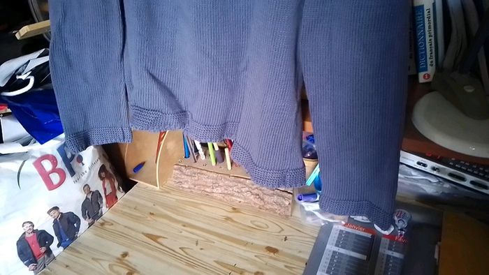 Pull en coton bleu marine - photo numéro 5