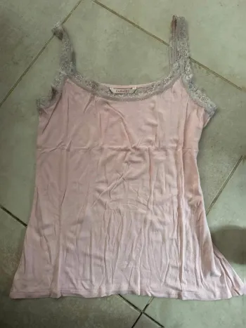 🌸 Débardeur rose pâle Camaïeu - Taille 38 (M)