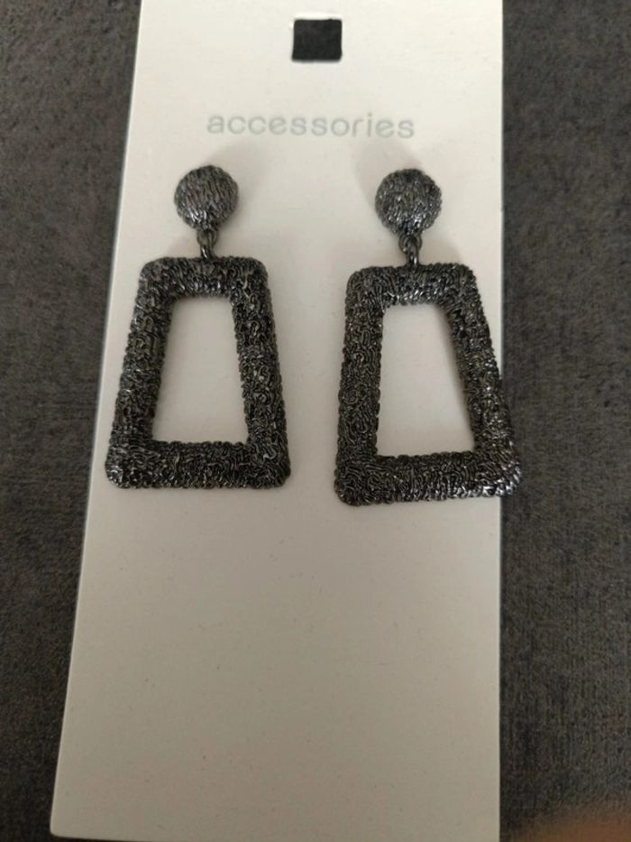 Créoles losange anthracite