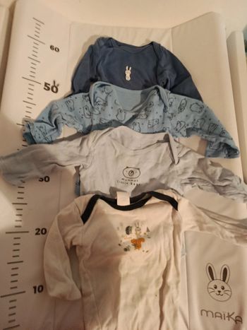 Lot de 4 bodies 6/9 mois