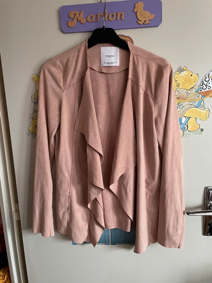 Veste rose pâle, taille Xs, marque Mango