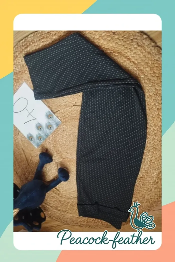 Pantalon imprimé gris 40 - photo numéro 9