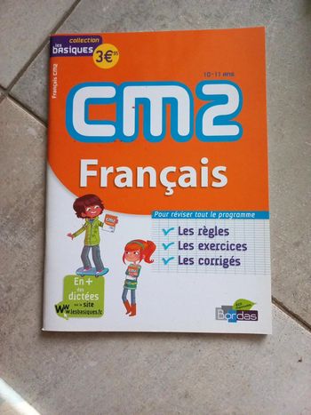 Cahier d'exercices français cm2 neuf