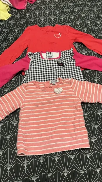 3 tee-shirts manches longues