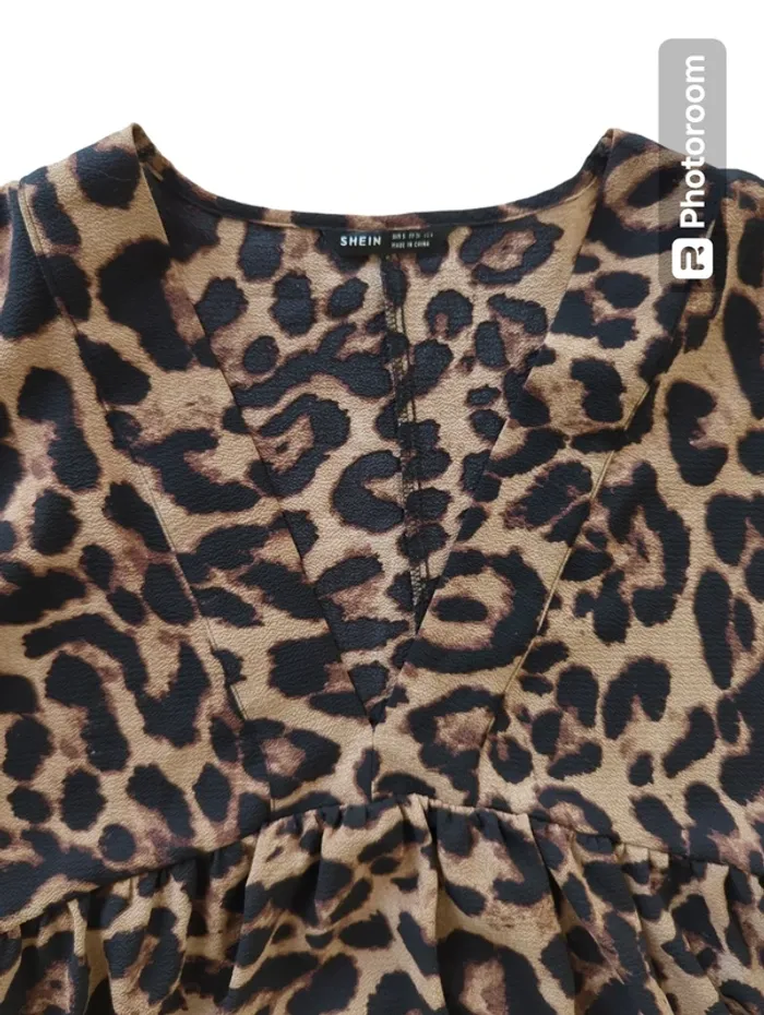 Robe shein léopard taille 36 neuve - photo numéro 2