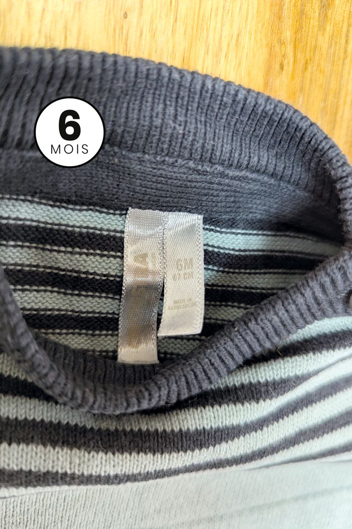 Pull monstre en maille - bébé garçon 6 mois - photo numéro 3