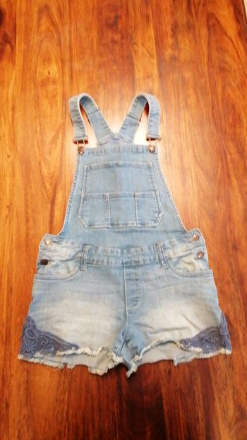 Combi short  en jeans