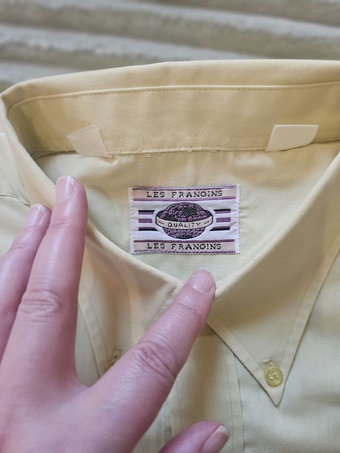 Chemise homme jaune clair – Taille 41/42 (L) - photo numéro 3