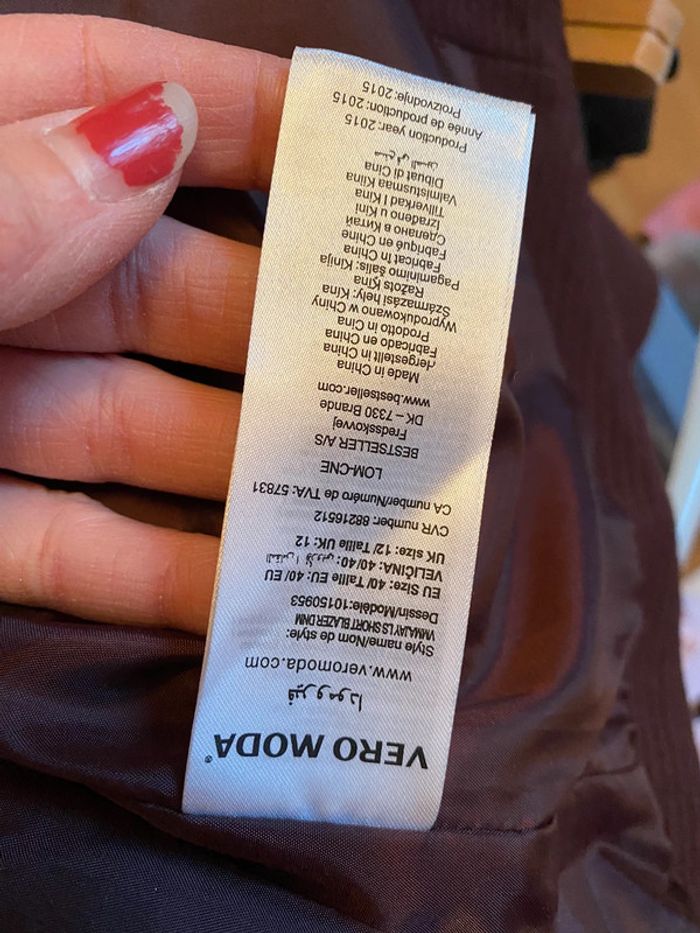 Veste blazer Vero Moda Taille 40 - photo numéro 4