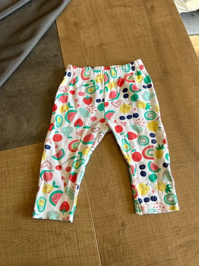 Legging à motif bébé fille