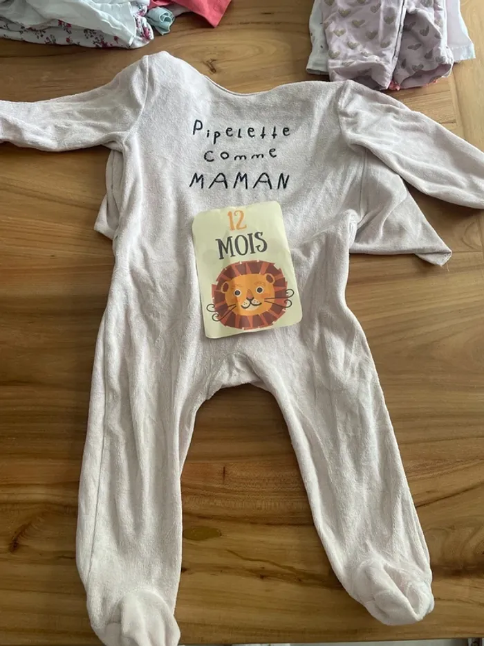 Lot de 7 pyjamas bébé fille 12 mois - photo numéro 4