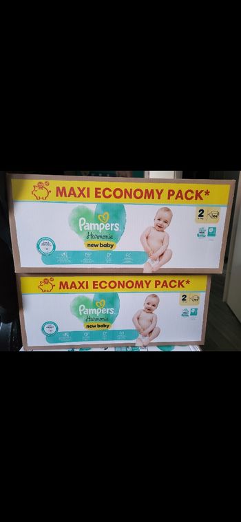 2 pampers harmonie taille 2