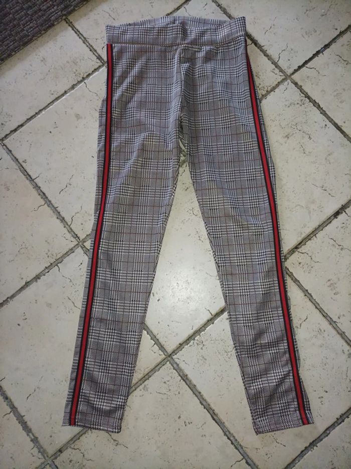 Pantalon élastomère Manoukian, types carreaux écossais - photo numéro 5