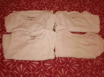 Body blanc mixte manche longue 12 mois