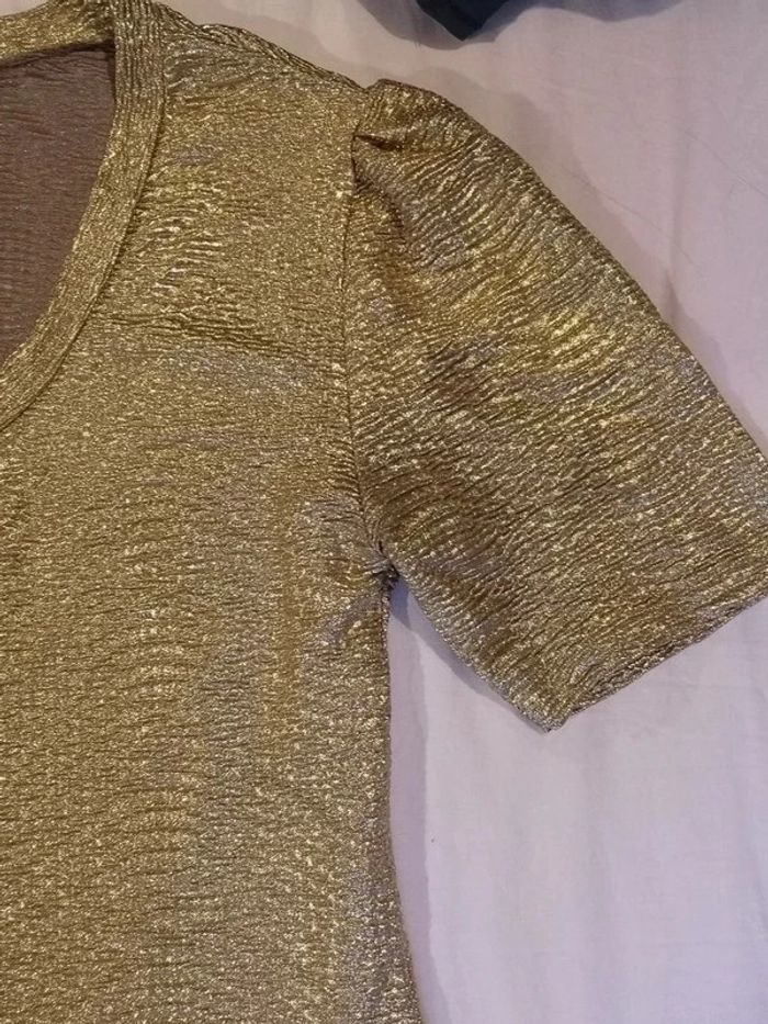 T shirt dorée