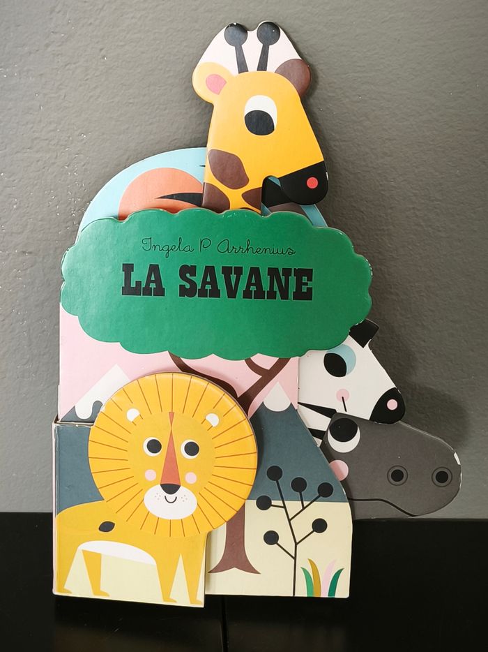 Livre bébé "la savane"