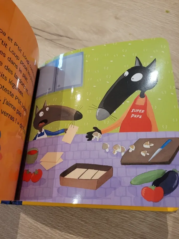 Ptit loup n'aime que les pâtes livre - photo numéro 4