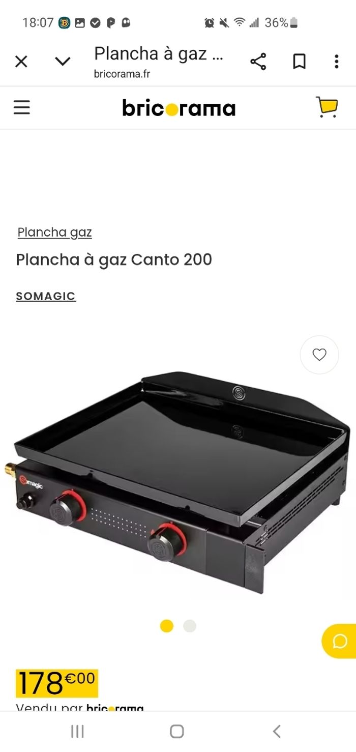 Plancha à Gaz SoMagic Canto 200. - photo numéro 2