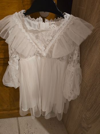 Robe de cérémonie/soiree blanche 100cm