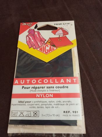 Autocollant spécial nylon "Nigal" Bleu Marine - Neuf